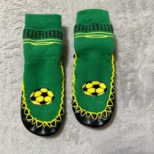 Green and Yellow Baby Walker Shoes and socks new